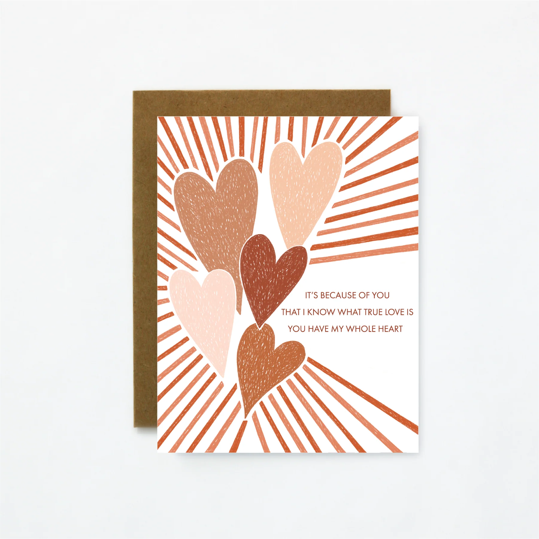Quiet Lines Anniversary Card True Love